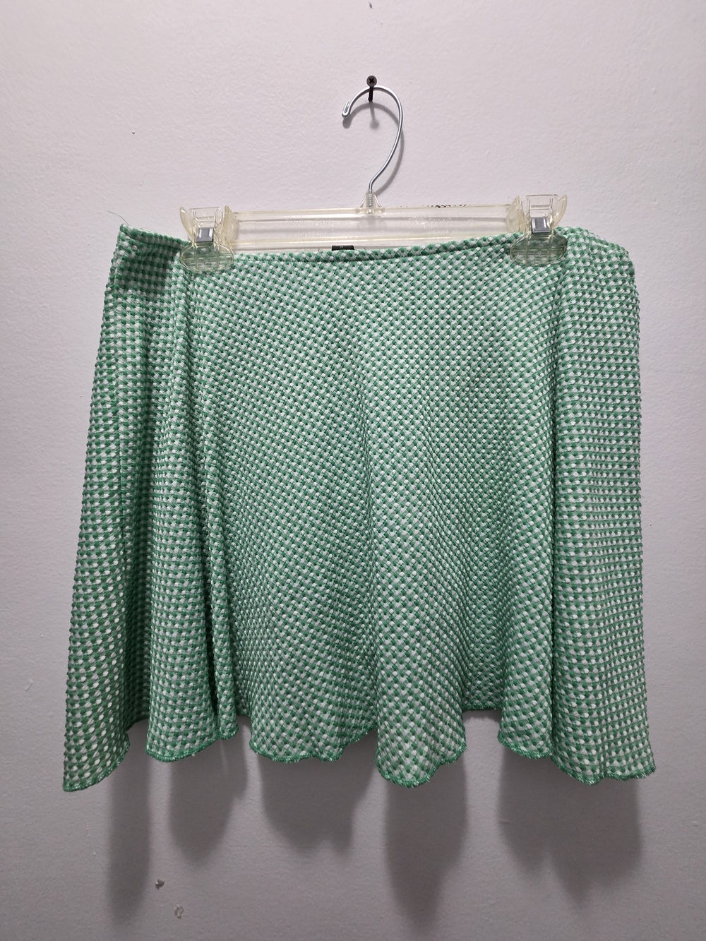 wild fable Mint Green Textured Circle Skirt - Flared Silhouette